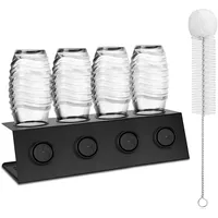 AIQII Flaschenhalter für Soda Stream 4er Flaschen Abtropfhalter aus