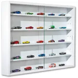 VCM ebuy24 Comit Vitrinenschrank wandhängend, 2 Glastüren, weiss.