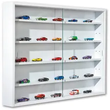 VCM ebuy24 Comit Vitrinenschrank wandhängend, 2 Glastüren, weiss.