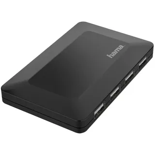 Hama USB-2.0-Hub 1:4 mit Netzteil Schachtel Schwarz
