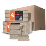 HEIZFUXX Holzbriketts Ruf Original Red Hartholzbriketts Kaminbriketts Ofenbriketts Brennholz Brikett Gluthalter 10kg x 3 Gebinde 30kg / 1 Karton Paligo