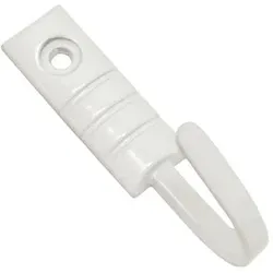 Raffhaken GARDINIA "Geo" Gr. 1, weiß, L:2,5cm, Raffhalter, zum Raffen und Drapieren