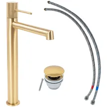 Schöner Wohnen Waschtischarmatur Kadia Auslaufhöhe 24,2 cm Mattgold