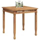 vidaXL Garten-Esstisch 80 x 80 x 80 cm Braun