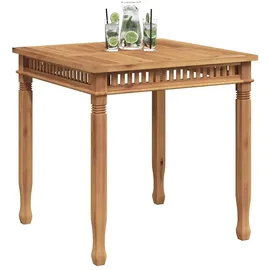 vidaXL Garten-Esstisch 80 x 80 x 80 cm Braun