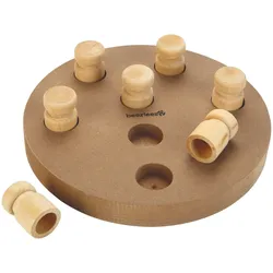 Beeztees Holz-Trainingsspiel Giono H 25 – Hundespielzeug, braun, 25 cm, zwei Seiten nutzbar