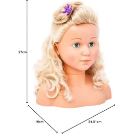 Bayer Design Super Model Schmink- und Frisierkopf mit Kosmetik blond