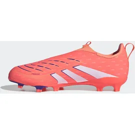 adidas Predator League Laceless MG/Fg Kinder Signal Coral/Ftwr White/Beam Orange 30