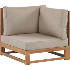 Beliani Lounge Set 5-Sitzer Loungeset Hellbraun