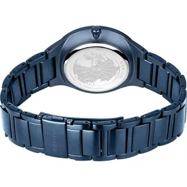 BERING Herren Uhr Armbanduhr Edelstahl blau 14442-797 Solar Herrenuhr 42mm 5ATM