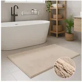 Carpet City Badteppich Beige 40 x 60 cm