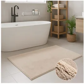 Carpet City Badteppich Beige 40 x 60 cm