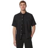 Marc O'Polo Leinenhemd, mit aufgesetzter Brusttasche, schwarz Herren Hemden Leinenhemden
