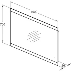 Ideal Standard Mirror & Light Spiegel T3348BH