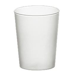 Gastro Papstar 40 Gläser für Schnaps, PP 4 cl Ø 4,2 cm x H: 5,2 cm satiniert, unzerbrechlich | Mindestbestellmenge 24 Stück