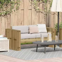 vidaXL Gartensofa Loungesofa grün