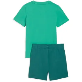 Puma Kinder Set T-Shirt Logo Tee + Short Set 685240-40 116 - Vibrant Green - 116
