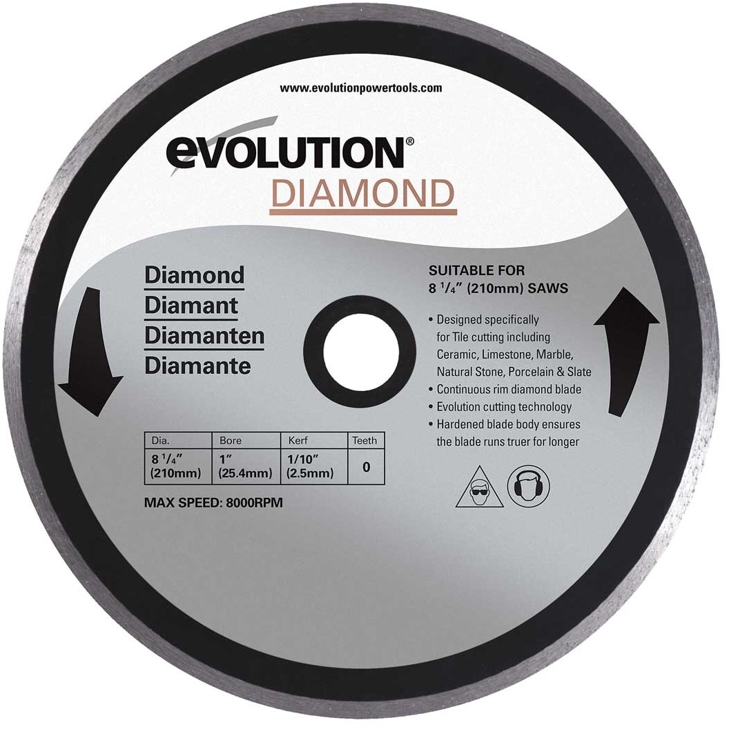 EVOLUTION Sägeblatt 210mm (7-14"") Diamantscheibe