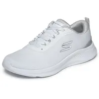 Skechers SKECH-LITE PRO 2.0 Sneaker Schnürschuh, Freizeitschuh mit Memory Foam, Maschinenwäsche weiß 35 EU
