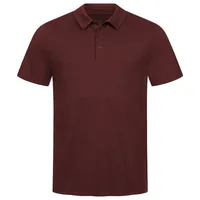 Tom Fyfe Poloshirt TOM FYFE Merino Poloshirt Herren Burgundy / L rot L