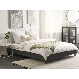 Beliani Polsterbett 180 x 200 cm Grau