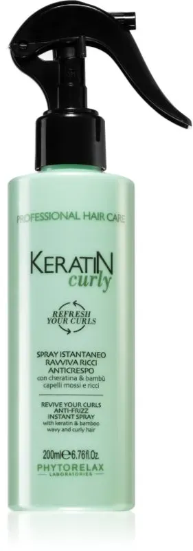 Phytorelax Laboratories Keratin Curly Spray gegen splissiges Haar für welliges und lockiges Haar 200 ml