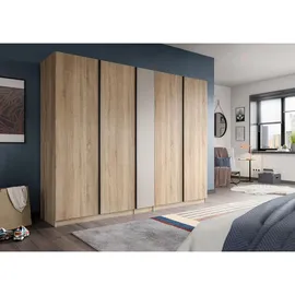 Livetastic Drehtürenschrank Oakland 230 x 183 x 53 cm Braun