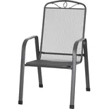 Siena Garden Elda Stapelsessel 57 x 94 x 75 cm matt/anthrazit