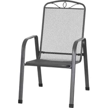 Siena Garden Elda Stapelsessel 57 x 94 x 75 cm matt/anthrazit