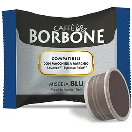 Caffè Borbone Blaue Kaffeemischung - 50 Kapseln - Kompatibel mit Kaffeemaschinen der Marke Lavazza®* Espresso Point®*
