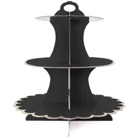 Intirilife Etagere aus Karton in Schwarz - Gr.: onesize