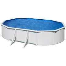 Gre BoraBora Pool-Set oval 375 x 610 x 120 cm inkl. Filterpumpe und Poolleiter