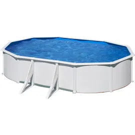 Gre BoraBora Pool-Set oval 375 x 610 x 120 cm inkl. Filterpumpe und Poolleiter