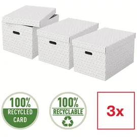 Esselte Home 34,5 x 29,5 x 50 cm 3-tlg. weiß