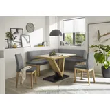 Trendmöbel24 Eckbank Eckbankgruppe MANZANO 197x157 cm - Artisan Eiche