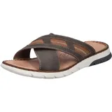 Rieker Herren 25252 Pantolette, Braun, 46 EU
