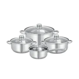 LevelOne Mars Topf-Set 4-tlg. 3 x Kochtopf + Stielkasserolle