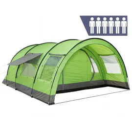 CampFeuer Tunnelzelt XXL grün/grau