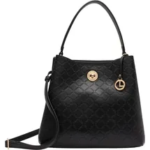 L.Credi Filberta Schultertasche Polyurethan Black
