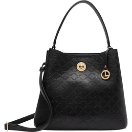 L.Credi Filberta Schultertasche Polyurethan Black