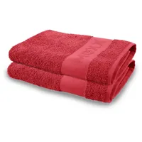 BestLivings Duschtuch Rot 70 x 140 cm 2 Stück