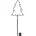 Star Trading LED-Lichterbaum Spiky Metall 32x90cm inkl Erdspieß schwarz