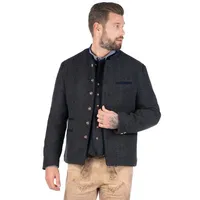 Orbis Textil GmbH & Co. KG Trachtenjanker Walkjanker Herren - TOM - anthrazit 64