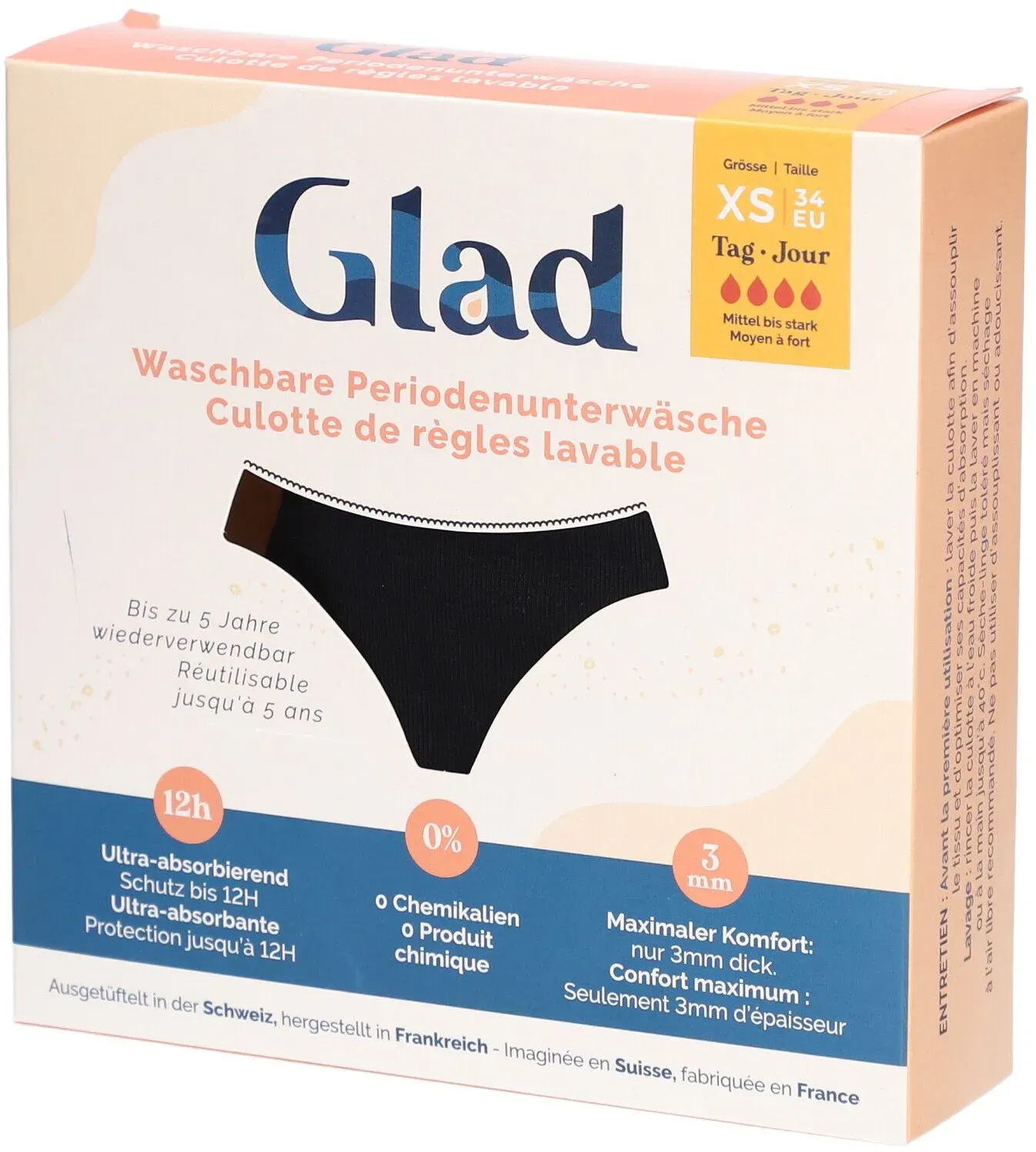 Glad Tag Periodenunterwäsche XS stark