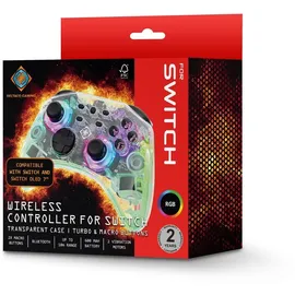 deltaco GAM-149-T Controller transparent Nintendo Switch / PC