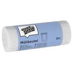 Stammartikel Müllbeutel Smart Line Clean and Clever 30l weiß SMA 73
