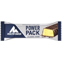Multipower Power Pack Classic Dark Protein Riegel, Eiweißriegel mit 27% Protein, klassischer Power Bar als gesunder Sport-Snack, mit leckerem Banane-Schokolade-Geschmack, 24 x 35 g