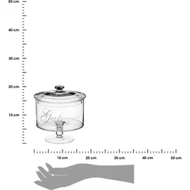 5five simply smart Bonbonniere Glas auf Fuß 1,8 l