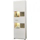 Innostyle Vitrine Fun Plus 65 x 37 x 205 cm Weiß