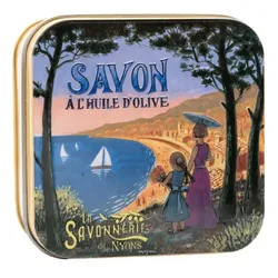 La Savonnerie de Nyons - Metallbox mit Seife Cote d'Azur 155 g